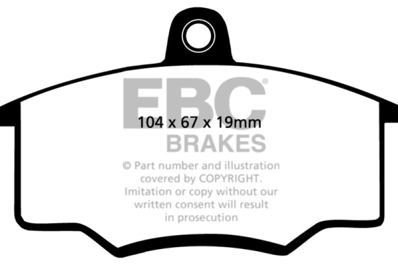 EBC Greenstuff Brake Pad Sets - EBC 80-82 Audi 4000 1.6 Greenstuff Front Brake Pads