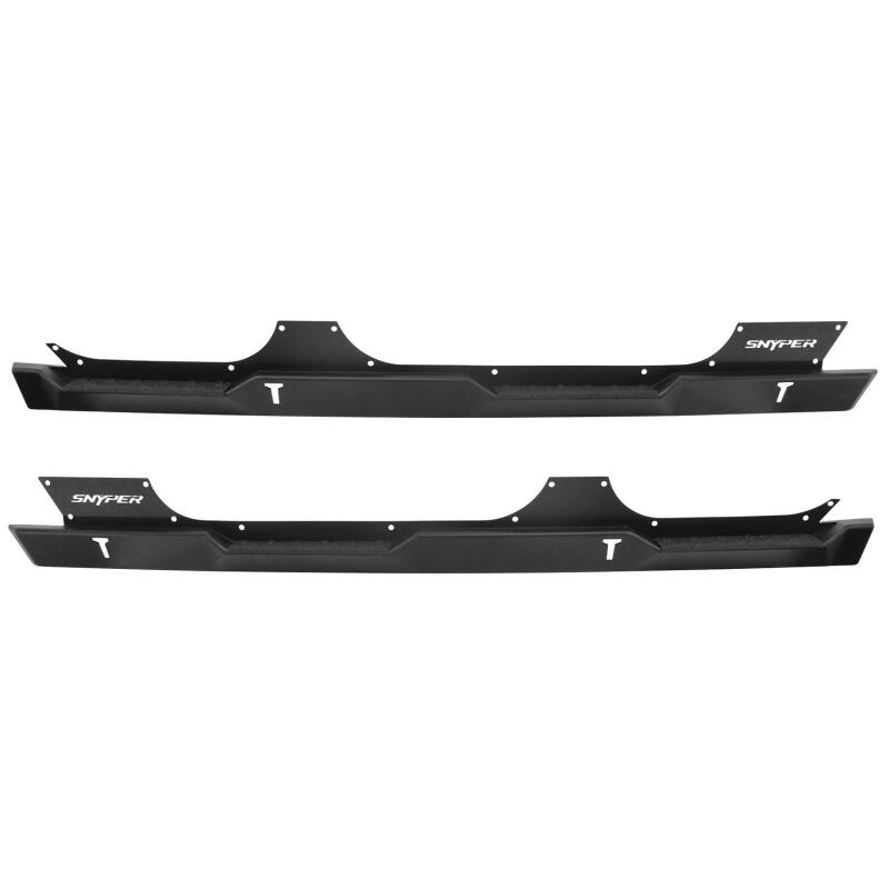 WES Snyper Rock Rail Steps - Westin/Snyper 07-17 Jeep Wrangler Unlimited Rock Slider Steps - Textured Black