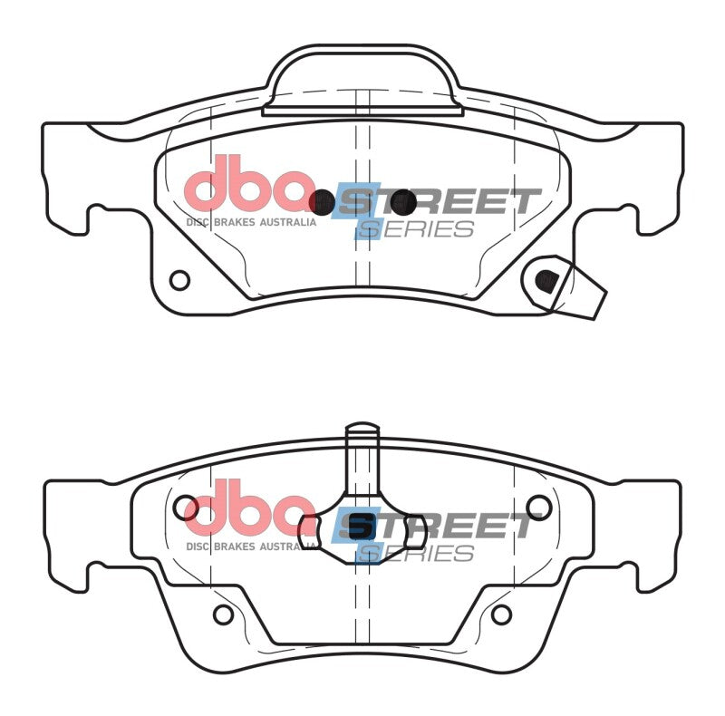 DBA Street Series Brake Pads - DBA 11-20 Dodge Durango (Solid Rear rotor) Street Series Rear Brake Pads