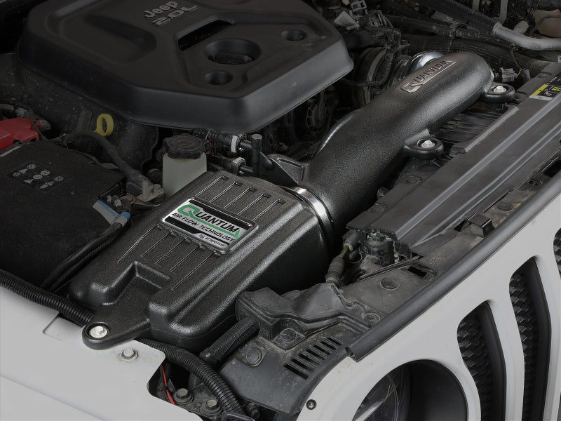AFE Quantum Intakes - aFe Quantum Pro DRY S Cold Air Intake System 18-20 Jeep Wrangler JL L4-2.0L (t)