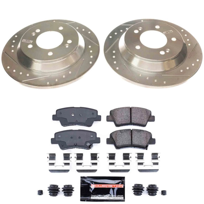 PSB Z23 Evolution Kit - Power Stop 22-23 Hyundai Kona Rear Z23 Evolution Brake Kit