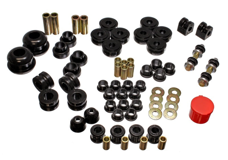 ES Hyper-Flex Sets - Black - Energy Suspension 95-99 Dodge Neon FWD Black Hyper-flex Master Bushing Set
