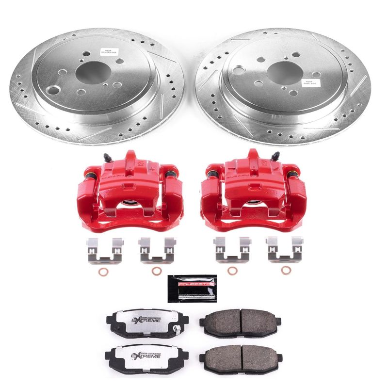 PSB Z26 Street Kit w/Cals - Power Stop 13-16 Scion FR-S Rear Z26 Street Warrior Brake Kit w/Calipers