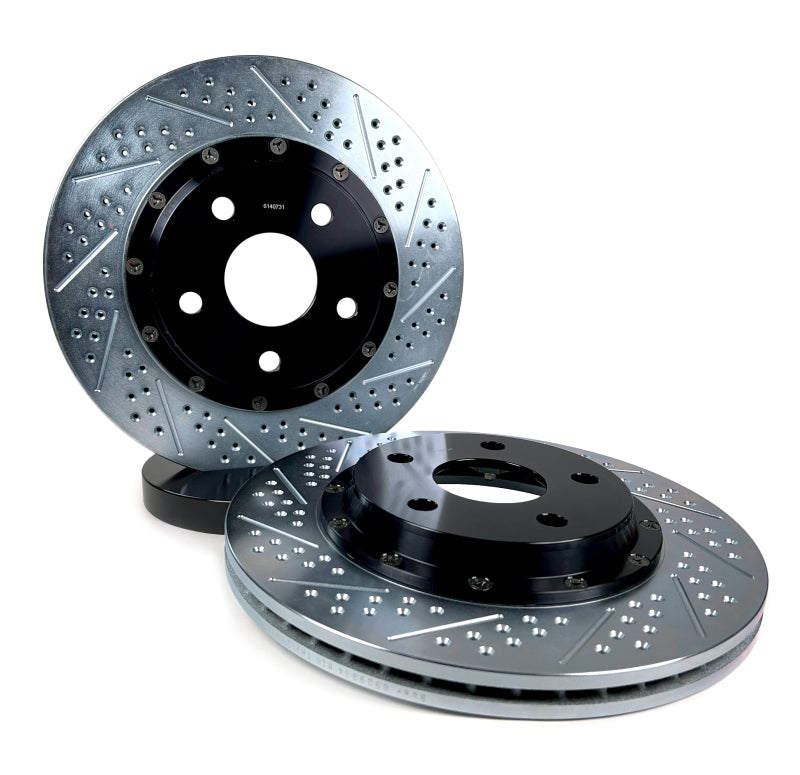 BAE Eradispeed Rotors - Baer Brakes 16-24 Chevrolet Camaro LT Eradispeed+ Rear SDZ 2-Piece Performance Brake Rotors
