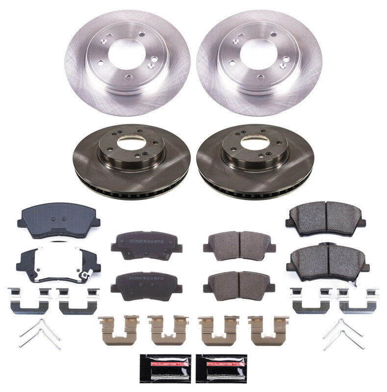 PSB Autospecialty Kit - Power Stop 2023 Kia Niro Front and Rear Autospecialty Brake Kit