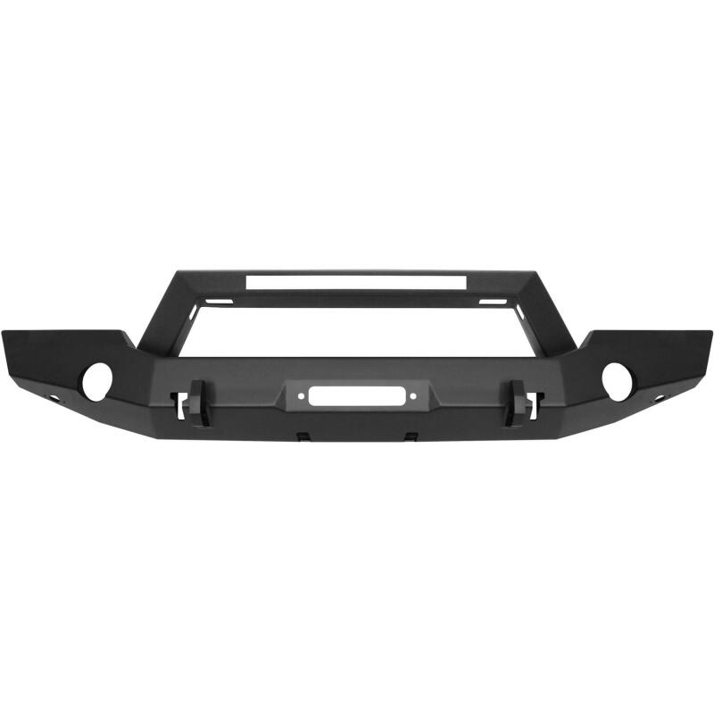 WES WJ2 Bumpers - Westin 18-20 Jeep Wrangler WJ2 Full Width Front Bumper w/LED Light Bar Mount Textured Black