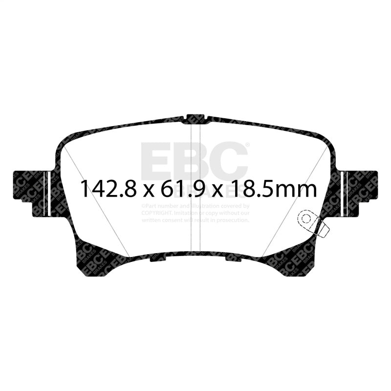EBC Ultimax2 Brake Pad Sets - EBC 2019+ Jeep Gladiator 3.6L Ultimax Rear Brake Pads