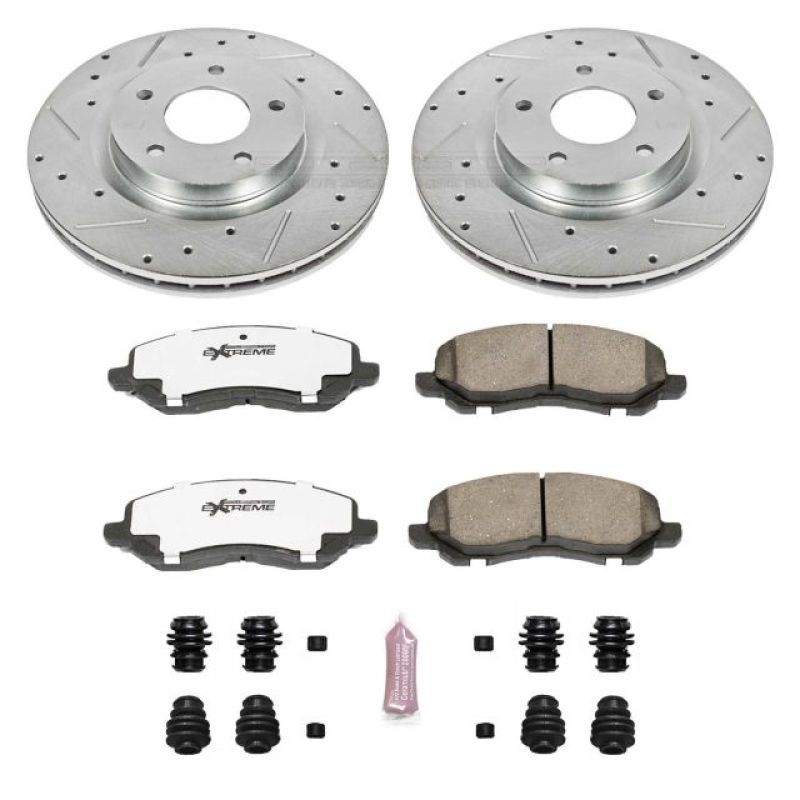 PSB Z26 Street Warrior Kit - Power Stop 11-14 Chrysler 200 Front Z26 Street Warrior Brake Kit
