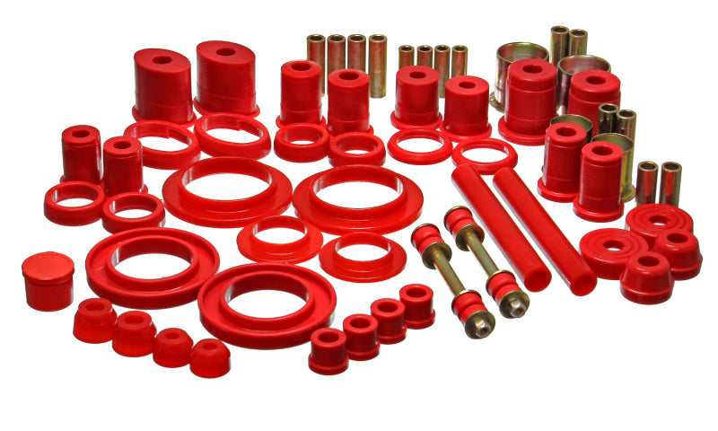ES Hyper-Flex Sets - Red - Energy Suspension 99-04 Ford Mustang Red Hyper-flex Master Bushing Set