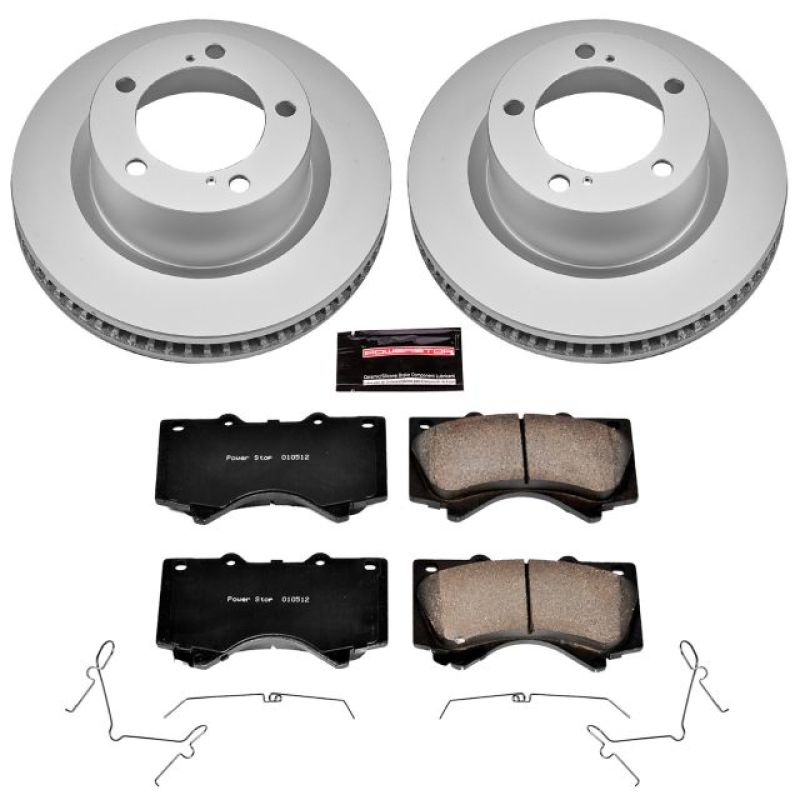 PSB Z17 Evolution Coated Kit - Power Stop 08-11 Lexus LX570 Front Z17 Evolution Geomet Coated Brake Kit