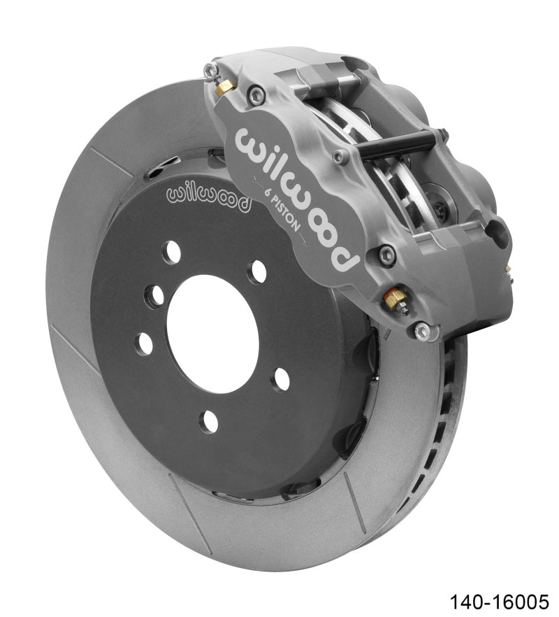WIL Superlite Brake Kit - Wilwood 95-99 E36 M3 BMW Forged Narrow Superlite 6R Front Big Brake - Gray
