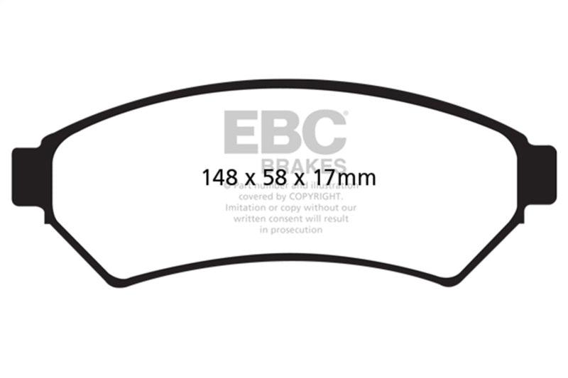 EBC Yellowstuff Brake Pad Sets - EBC 05-09 Buick Allure (Canada) 3.6 Yellowstuff Front Brake Pads