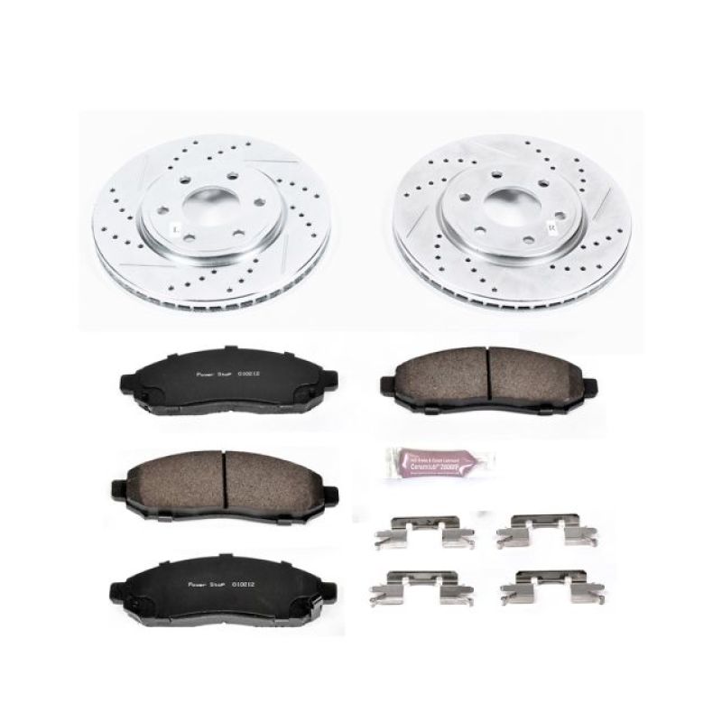 PSB Z23 Evolution Kit - Power Stop 05-18 Nissan Frontier Front Z23 Evolution Sport Brake Kit