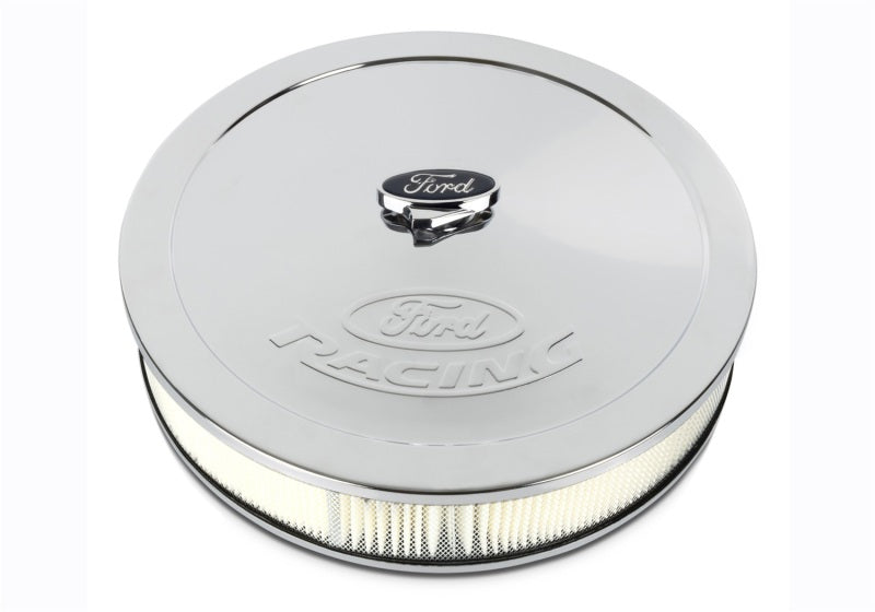 FR Air Cleaners - Ford Racing Chrome Air Cleaner w/ Emblem