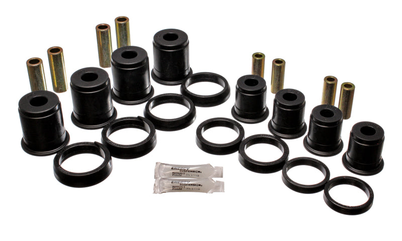 ES Cntrl Arm Bushings - Black - Energy Suspension 84-01 Jeep Cherokee/Wagoneer/Comanche 2WD Black Front Control Arm Bushings