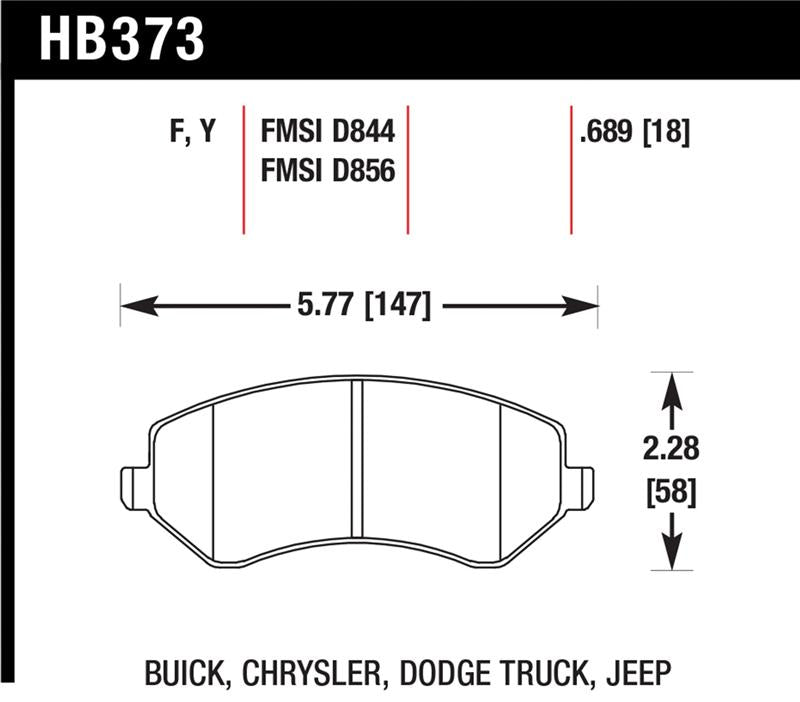 HAWK HPS Brake Pad Sets - Hawk HPS Street Brake Pads
