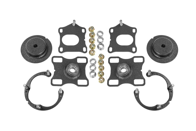 BMR Caster & Camber Plates - BMR 11- 14 Ford Mustang / Shelby GT500 Caster Camber Plates - Black Hammertone