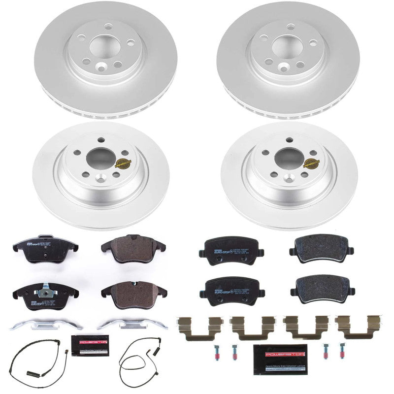 PSB Euro-Stop Kit - Power Stop 12-15 Land Rover Range Rover Evoque Front & Rear Eurostop Brake Kit