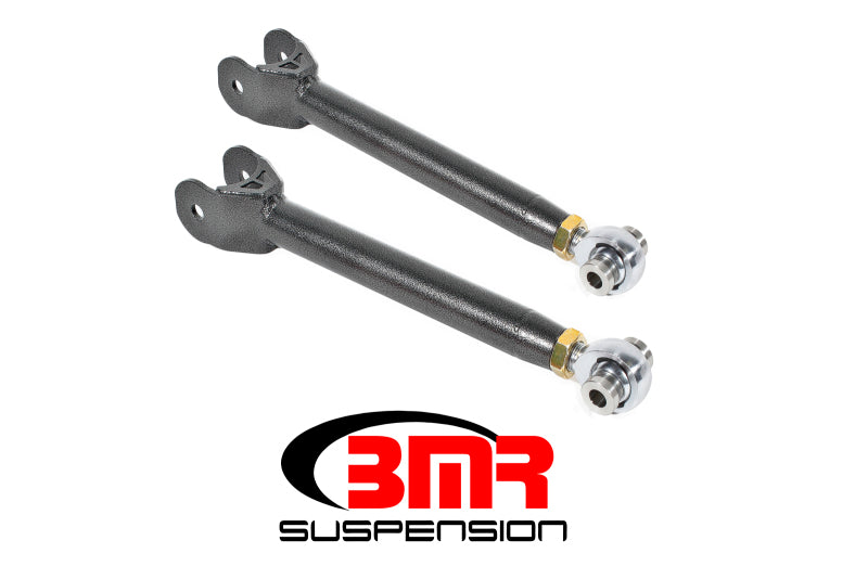 BMR Trailing Arms - BMR 16-17 6th Gen Camaro Lower Trailing Arms w/ Single Adj. Rod Ends - Black Hammertone