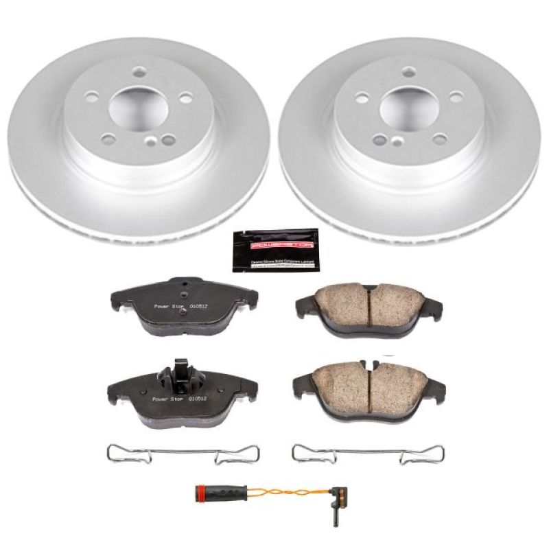 PSB Z23 Evolution Coated Kit - Power Stop 12-15 Mercedes-Benz C250 Rear Z23 Evolution Sport Coated Brake Kit