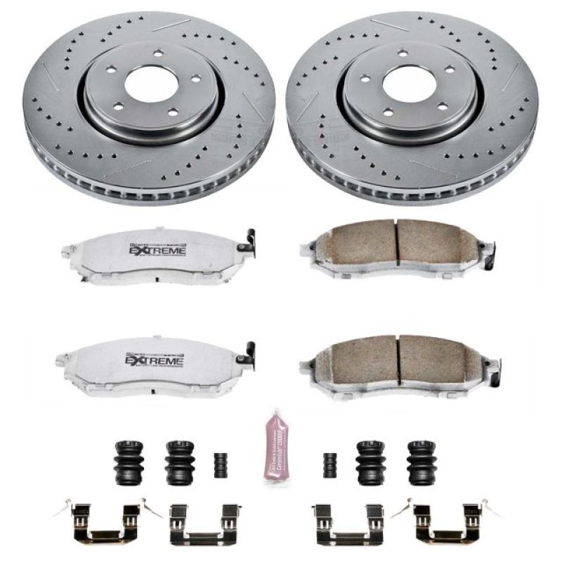 PSB Z26 Street Warrior Kit - Power Stop 05-12 Infiniti FX35 Front Z26 Street Brake Kit