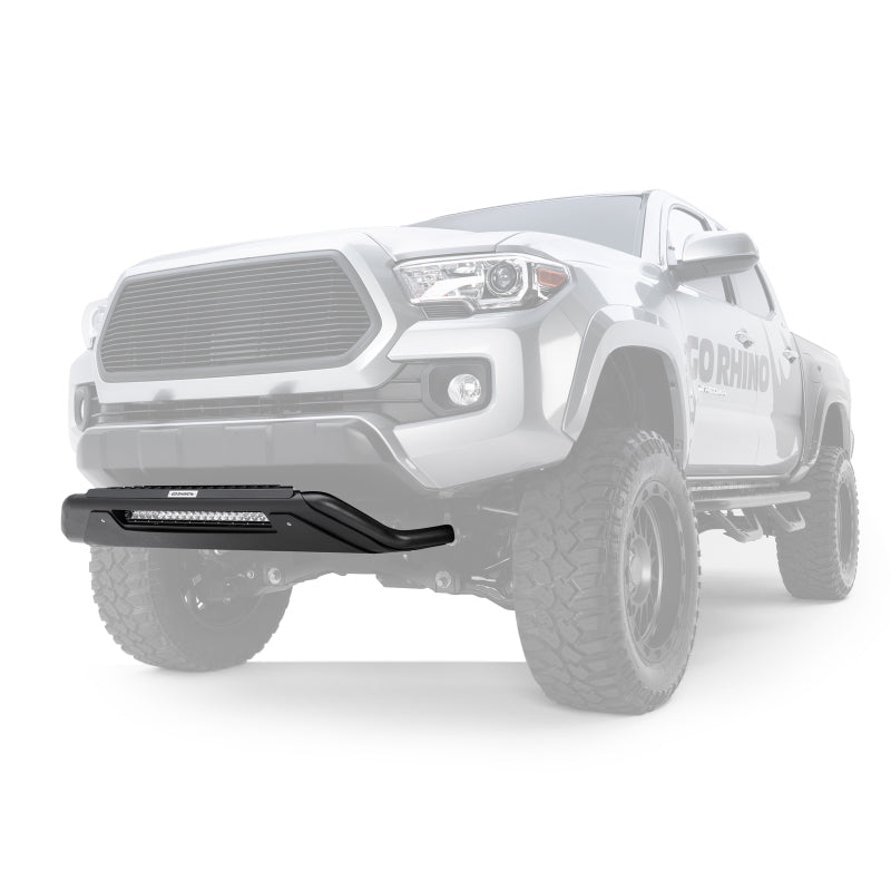 GOR RC3 Bar - Go Rhino RC3 LR Bull Bar Light-Ready Skid Plate (Front Guard ONLY No Lights/Brackets) - Tex. Blk