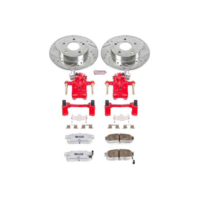 PSB Z26 Street Kit w/Cals - Power Stop 96-01 Infiniti I30 Rear Z26 Street Warrior Brake Kit w/Calipers
