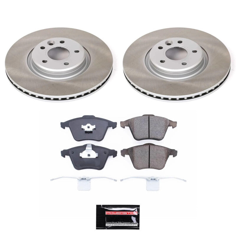 PSB Semi-Coated Rotor Kits - Power Stop 05-11 Volvo V50 Front Semi-Coated Rotor Kit