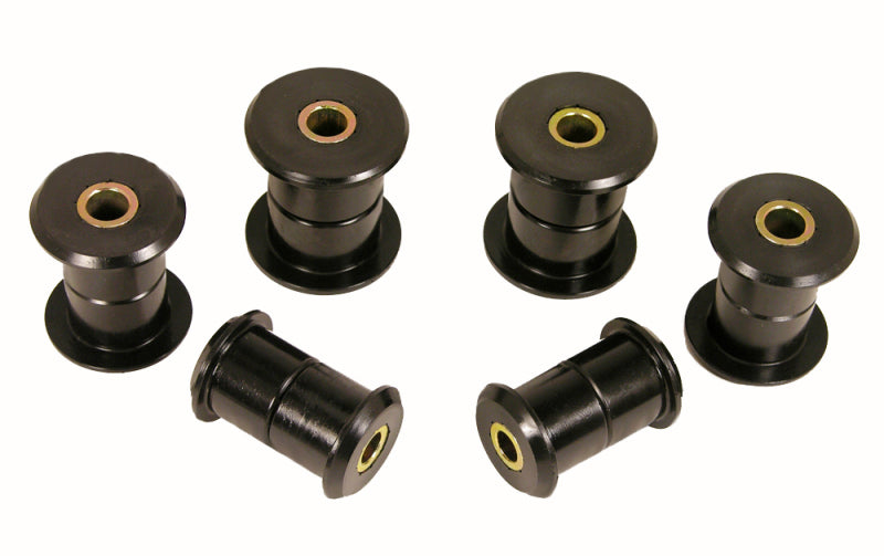 PRO Spring/Shackle Bush- Blk - Prothane 99-14 Chevy Silverado 1500/2500 2/4wd Rear Spring Bushings - Black
