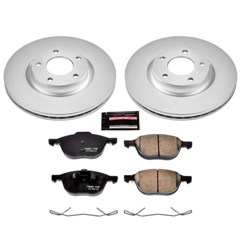 PSB Z17 Evolution Coated Kit - Power Stop 04-13 Mazda 3 Front Z17 Evolution Geomet Coated Brake Kit