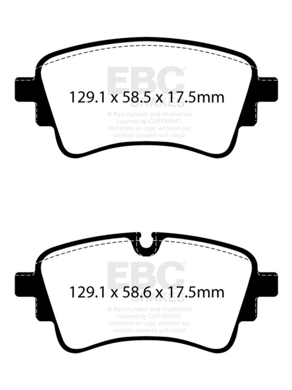 EBC Greenstuff Brake Pad Sets - EBC 2020+ Audi A4 B9 2.0T Greenstuff Rear Brake Pads