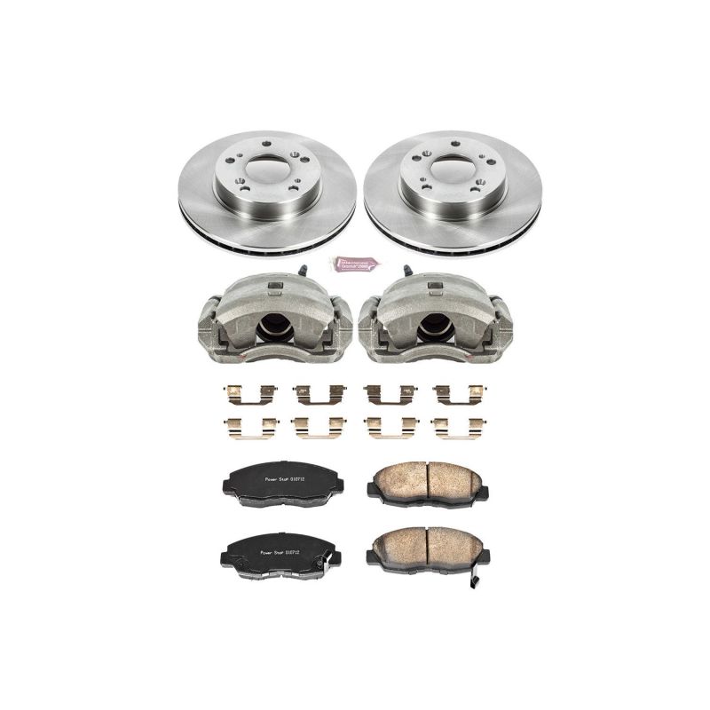 PSB Autospecialty Kit w/Cals - Power Stop 06-11 Honda Civic Front Autospecialty Brake Kit w/Calipers