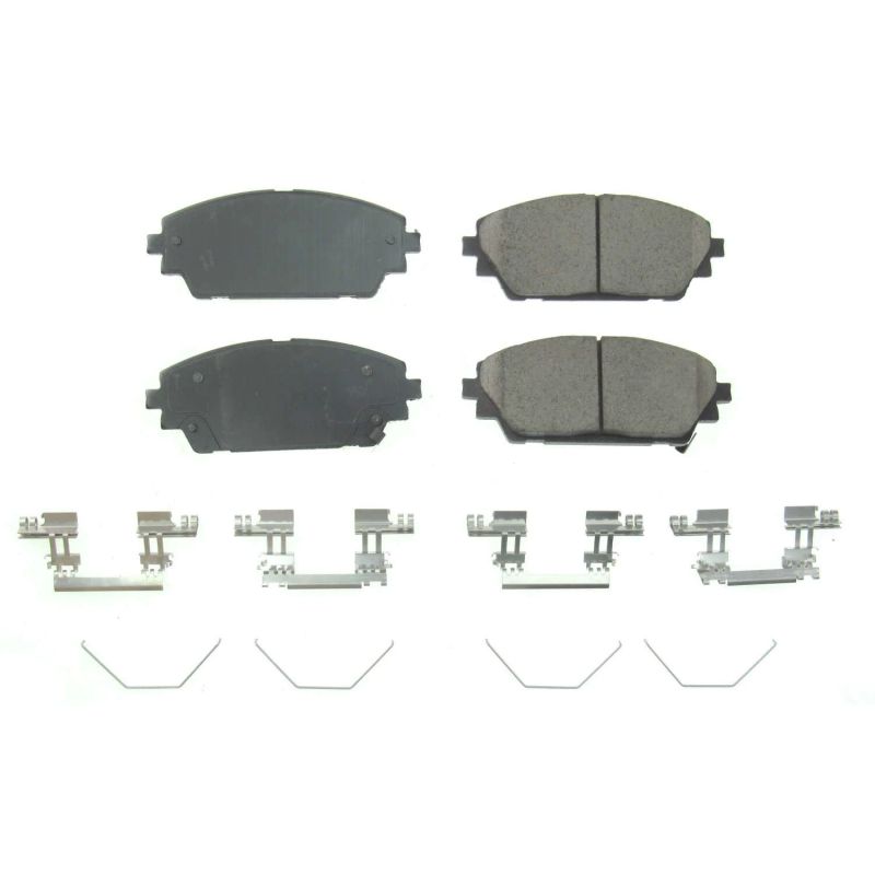 PSB Z17 Evolution Brake Pads - Power Stop 2019 Mazda 3 Front Z17 Evolution Ceramic Brake Pads w/Hardware