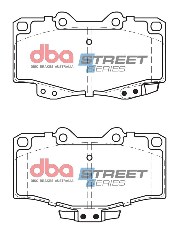 DBA Street Series Brake Pads - DBA 95-02 Toyota 4Runner (297mm Front Rotor) Street Series Front Brake Pads