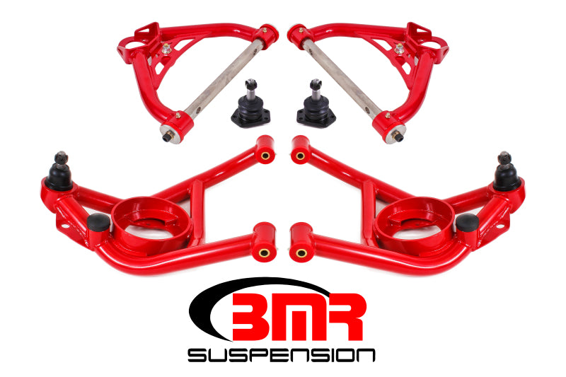 BMR Control Arms - BMR 70-81 2nd Gen F-Body Upper And Lower A-Arm Kit - Red