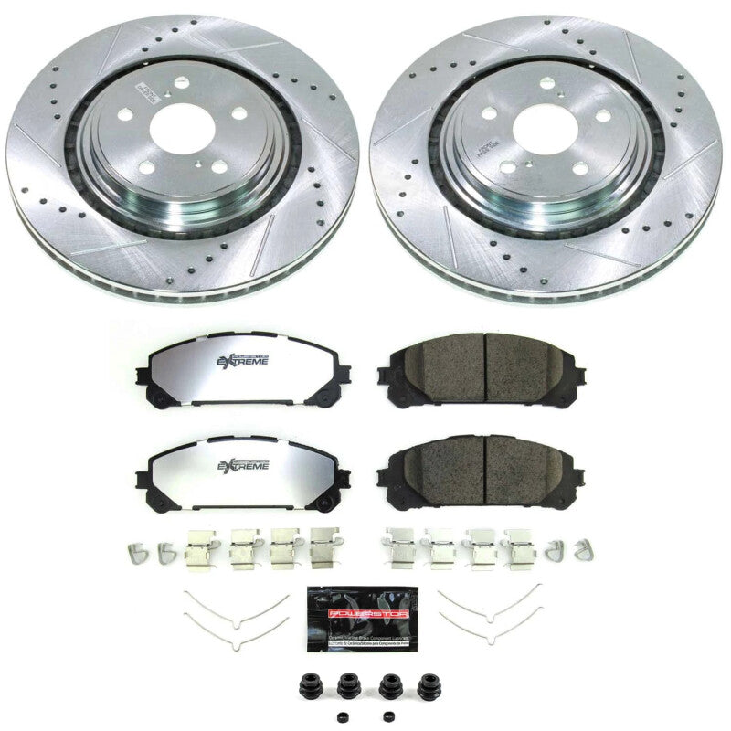 PSB Z36 Truck & Tow Kit - Power Stop 20-22 Toyota Highlander Front Z36 Truck & Tow Brake Kit