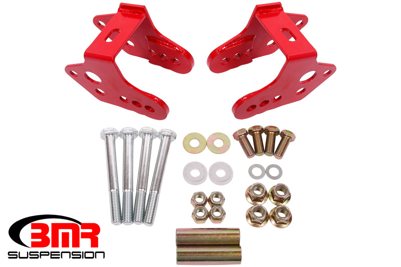 BMR Control Arms - BMR 79-04 Ford Mustang Control Arm Relocation Bracket - Red