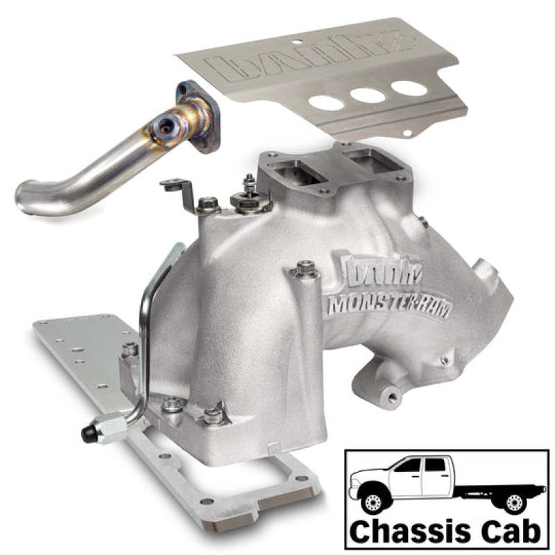 GBE Monster-Ram Intake - Banks Power 13-18 Ram 3500/4500/5500 6.7L Diesel Monster-Ram Intake System w/Fuel Line - Natural