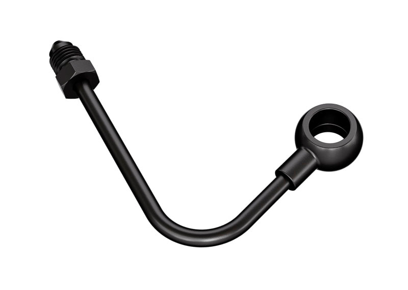 GR PWS Brake Line Fittings - Goodridge 11-17 Harley-Davidson Softail Models Front ABS Banjo Adaptor - Black
