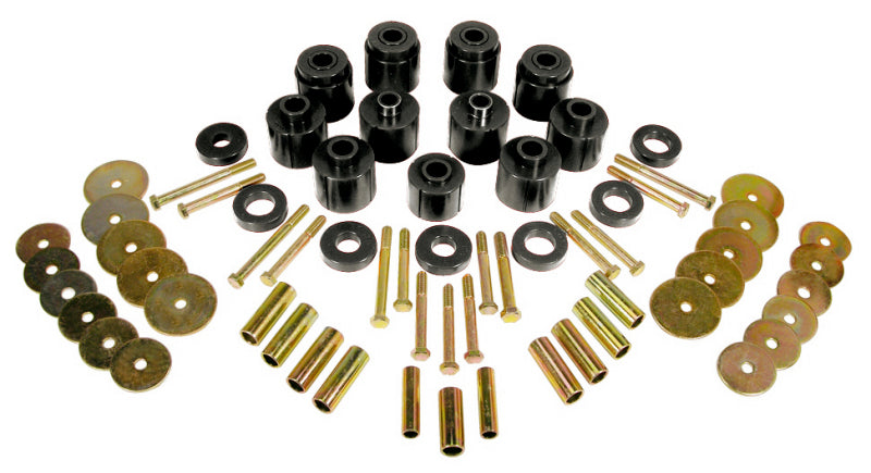PRO Body/Subframe Bush - Blk - Prothane 76-79 Jeep CJ5/7 1in Lift Body Mount - Black