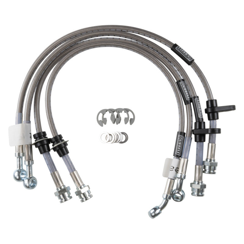 RUS Brake Line Kits - Russell Performance 02-05 Subaru Impreza 2.5 RS and WRX Brake Line Kit
