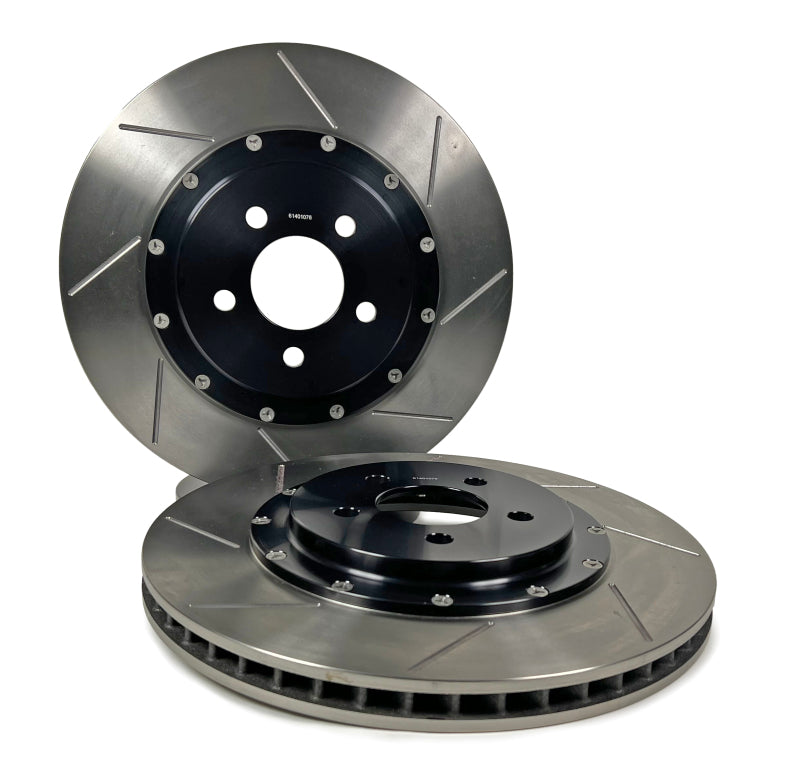 BAE Eradispeed Rotors - Baer Brakes 24-25 Ford Mustang EradiSpeed+ Rear 2-piece Performance Slotted Brake Rotors