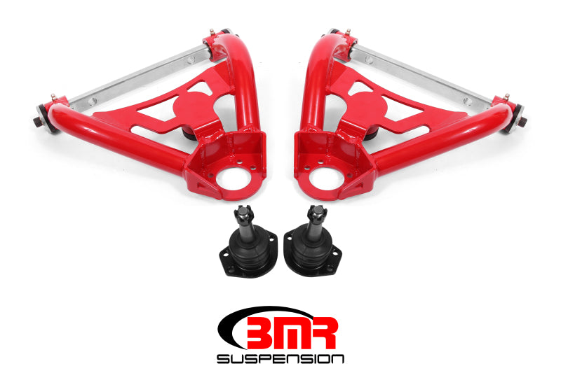 BMR Control Arms - BMR 64-72 A-Body Pro-Touring Upper A-Arms w/ Tall Ball Joint (Delrin) - Red