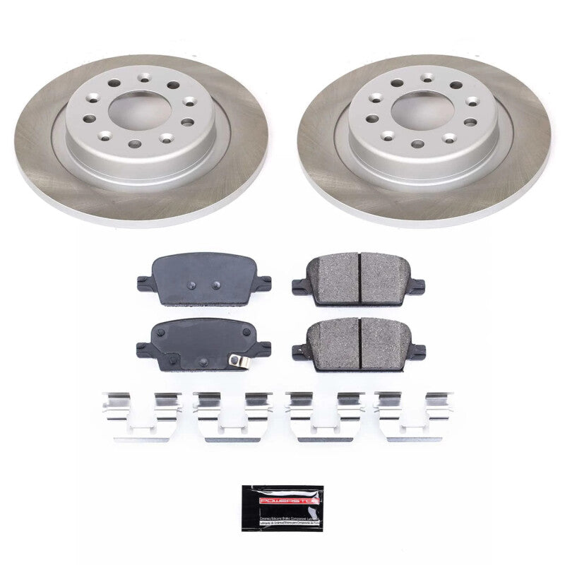 PSB Semi-Coated Rotor Kits - Power Stop 16-22 Chevrolet Malibu Rear Semi-Coated Rotor Kit