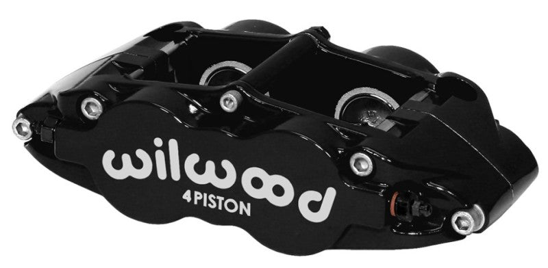 WIL Superlite Caliper - Wilwood Caliper-Narrow Superlite 4R - Black 1.12/1.12in Pistons 0.81in Disc