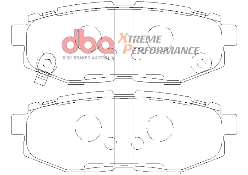 DBA XP650 Brake Pads - DBA 11+ Subaru Legacy GT XP650 Rear Brake Pads