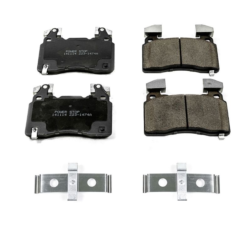 PSB Z17 Evolution Brake Pads - Power Stop 15-19 Cadillac CTS Front Z17 Evolution Ceramic Brake Pads w/Hardware