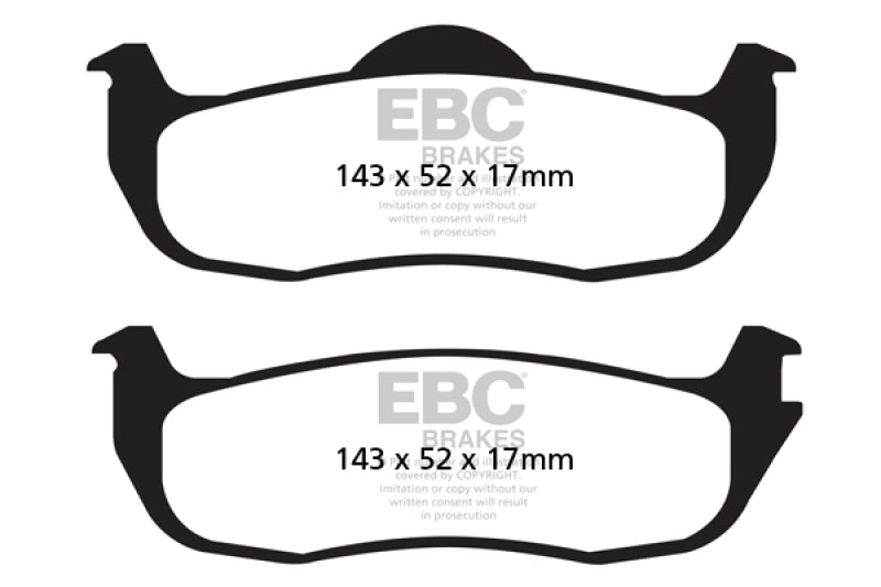 EBC Greenstuff Brake Pad Sets - EBC 04-05 Infiniti QX56 5.6 Greenstuff Rear Brake Pads