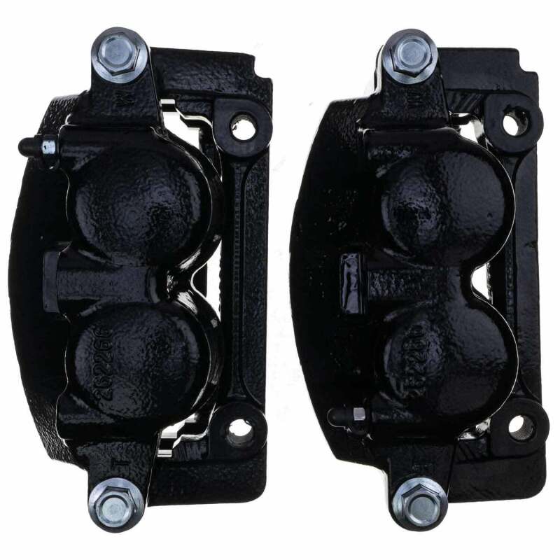 PSB Black Calipers - Power Stop 04-05 Ford F-150 Front Black Caliper - Pair w/Bracket