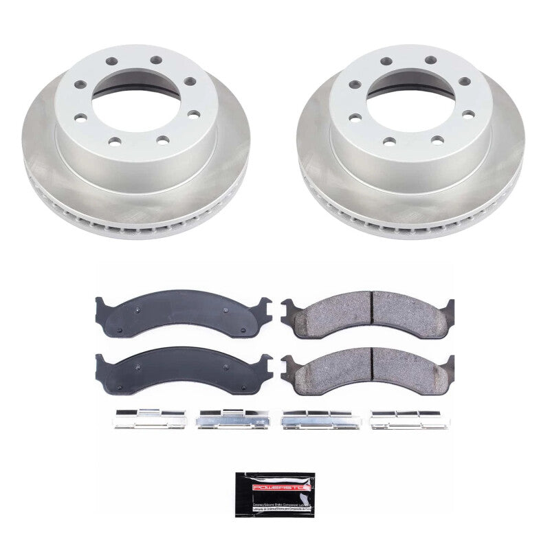 PSB Semi-Coated Rotor Kits - Power Stop 00-02 Dodge Ram 3500 Front Semi-Coated Rotor Kit